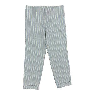 Hugo Boss Striped Lightweight Cotton Pants Light Blue "Biggs" 38x35